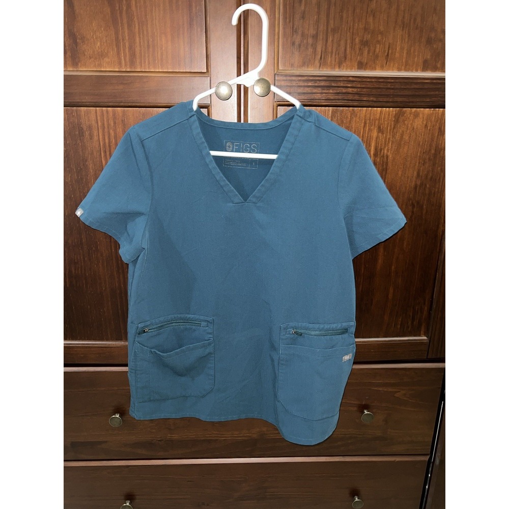 Figs Women's Two-Pocket Scrub Top Size S‎